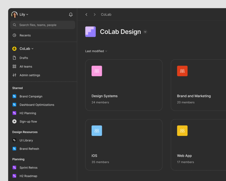 Organisation Example Figma Figma Organization | Construa produtos excelentes em escala
