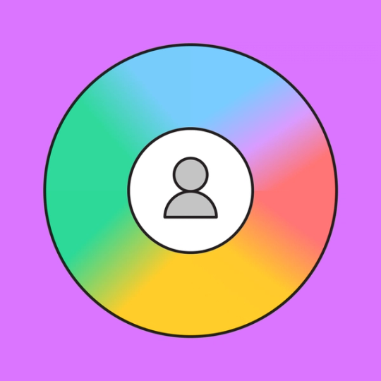 wheel diagram with a gradient background