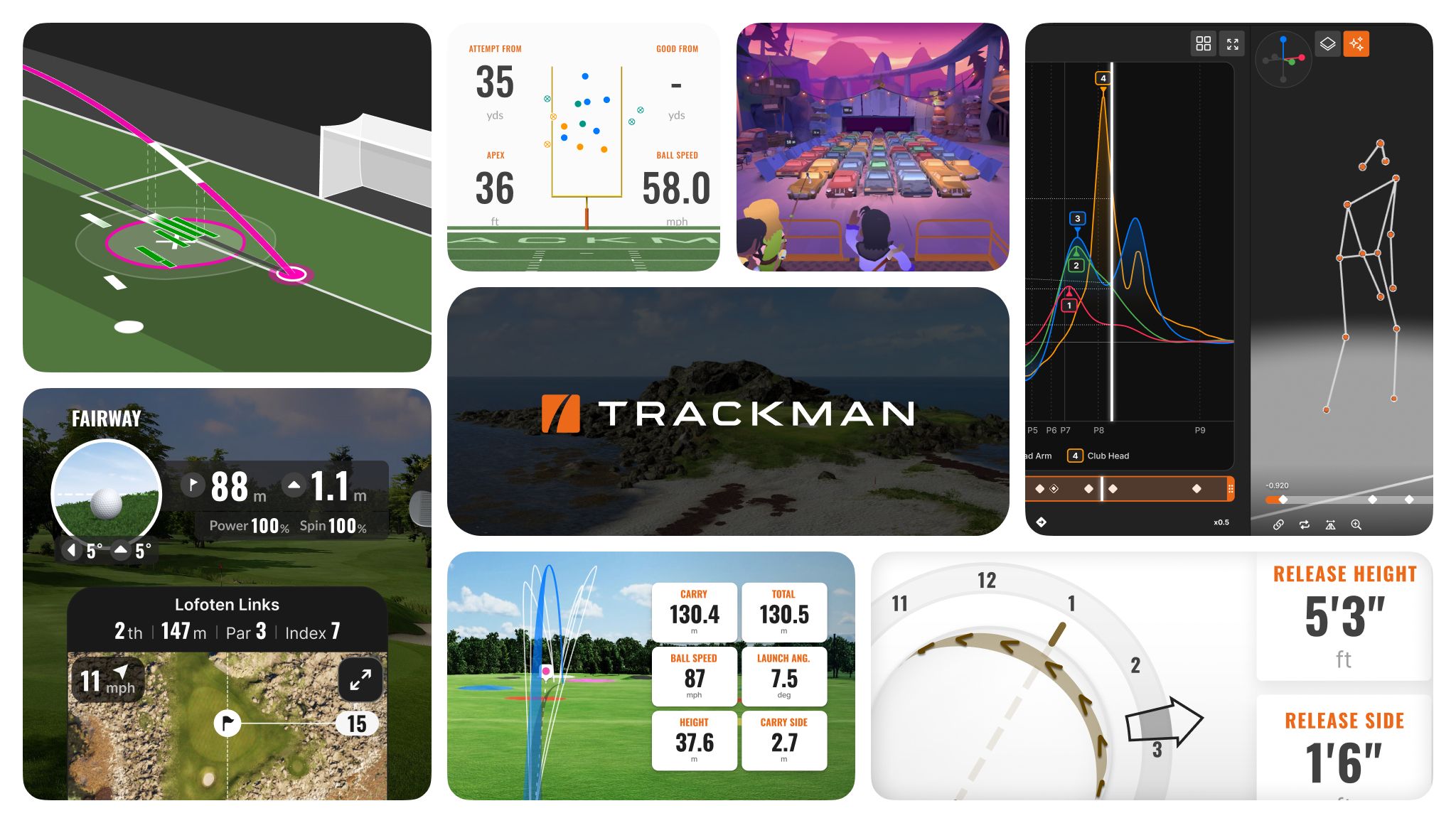 numerous screens from trarom tracckman