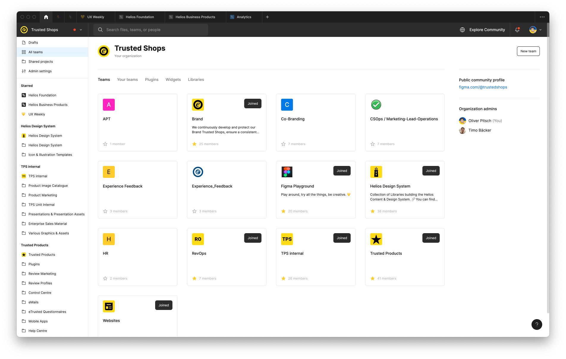 Collaboration within Figma