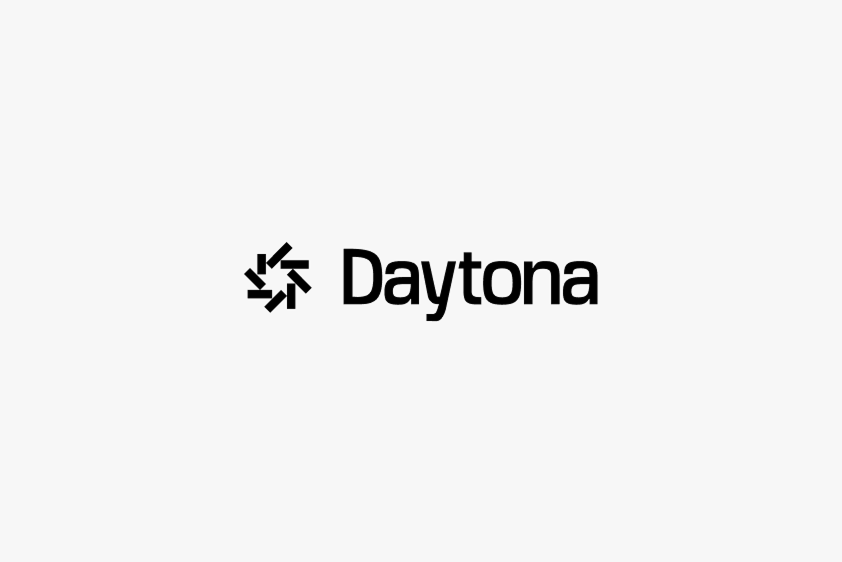 Daytona black and white font logo