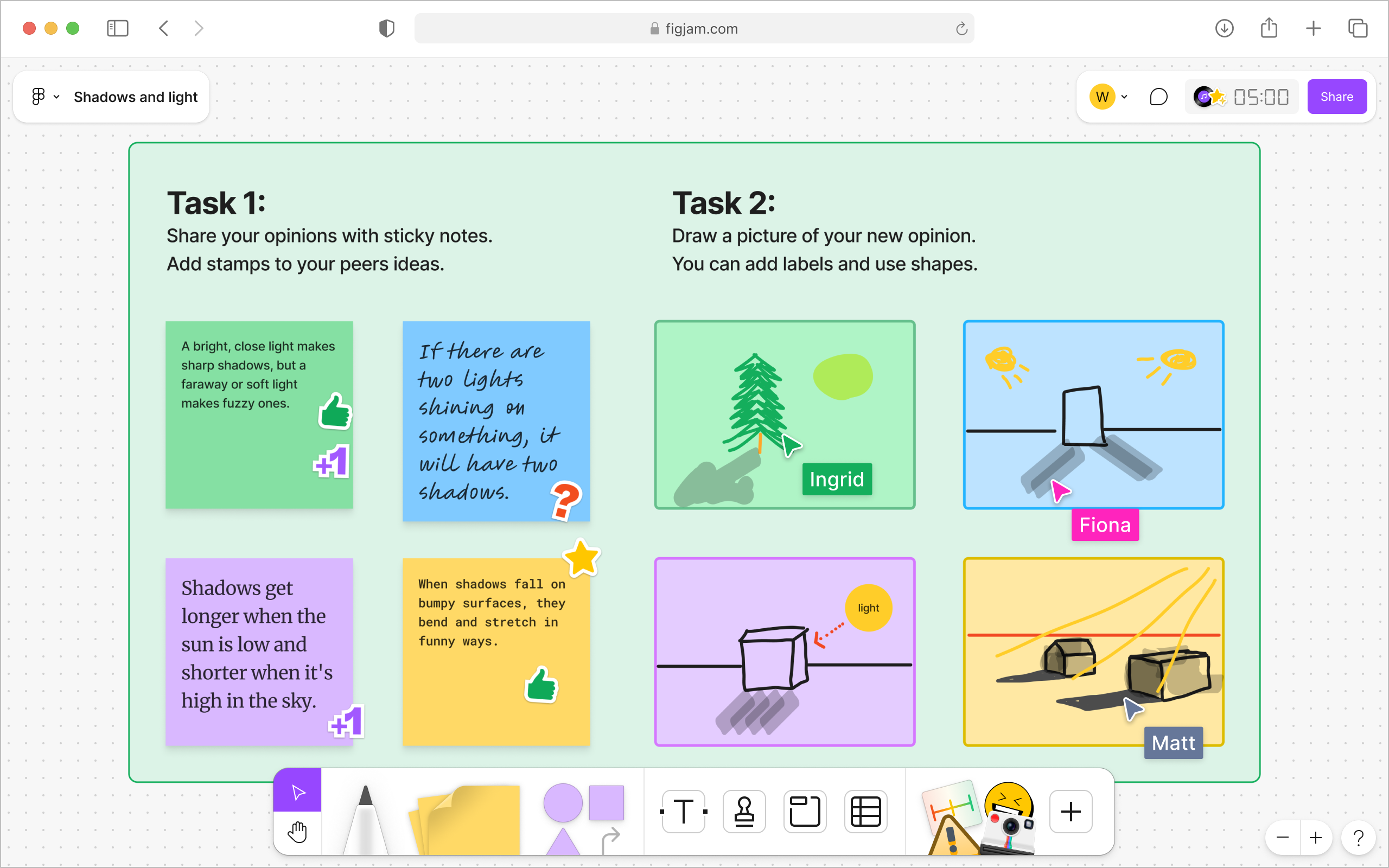 Utiliser du texte dans FigJam pour écrire des instructions