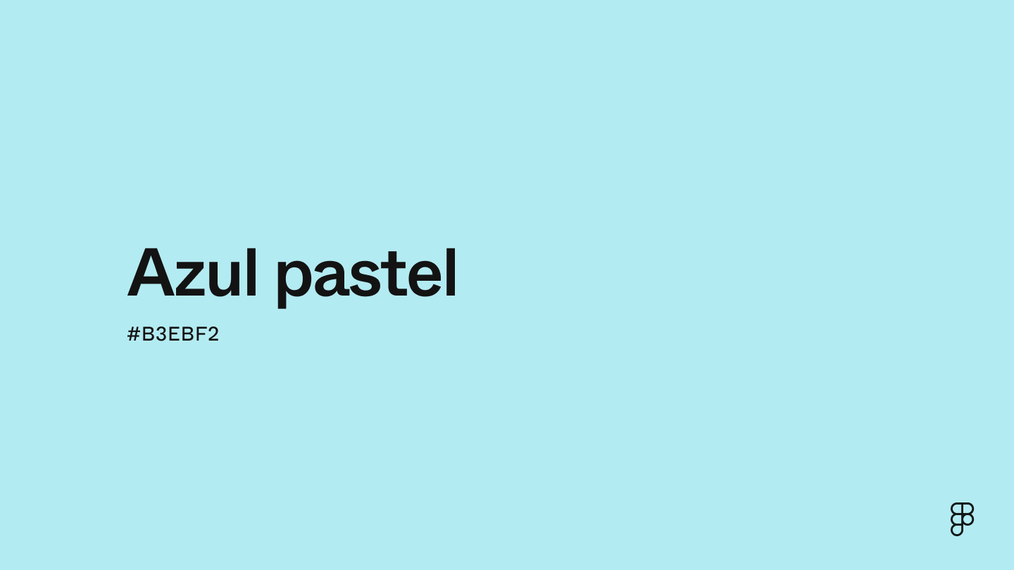 color Azul pastel