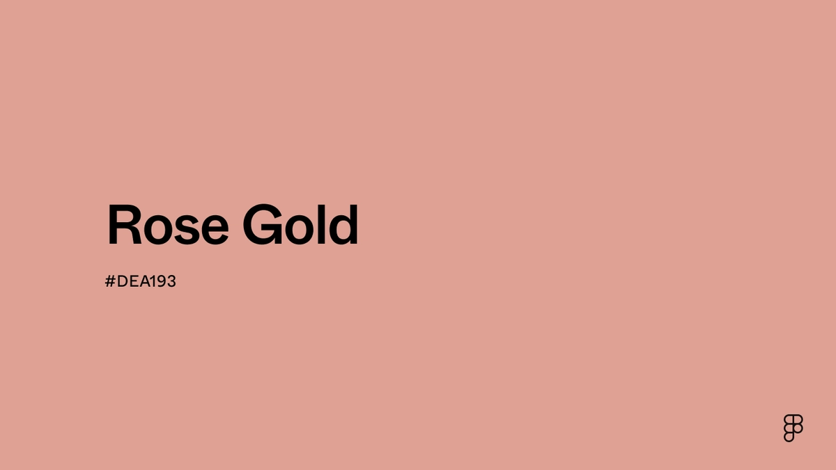Rose gold color hex code palettes meaning figma