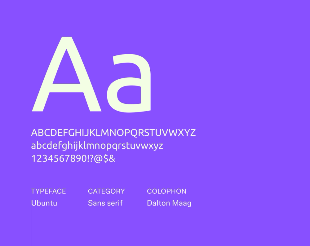 Example text showing Ubuntu font.