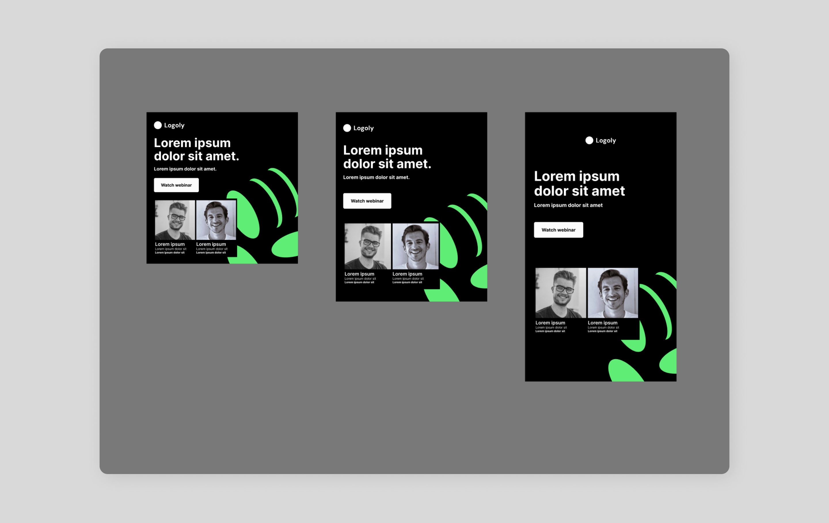 Instagram ad size template from the Figma community.