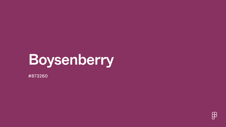 Boysenberry color