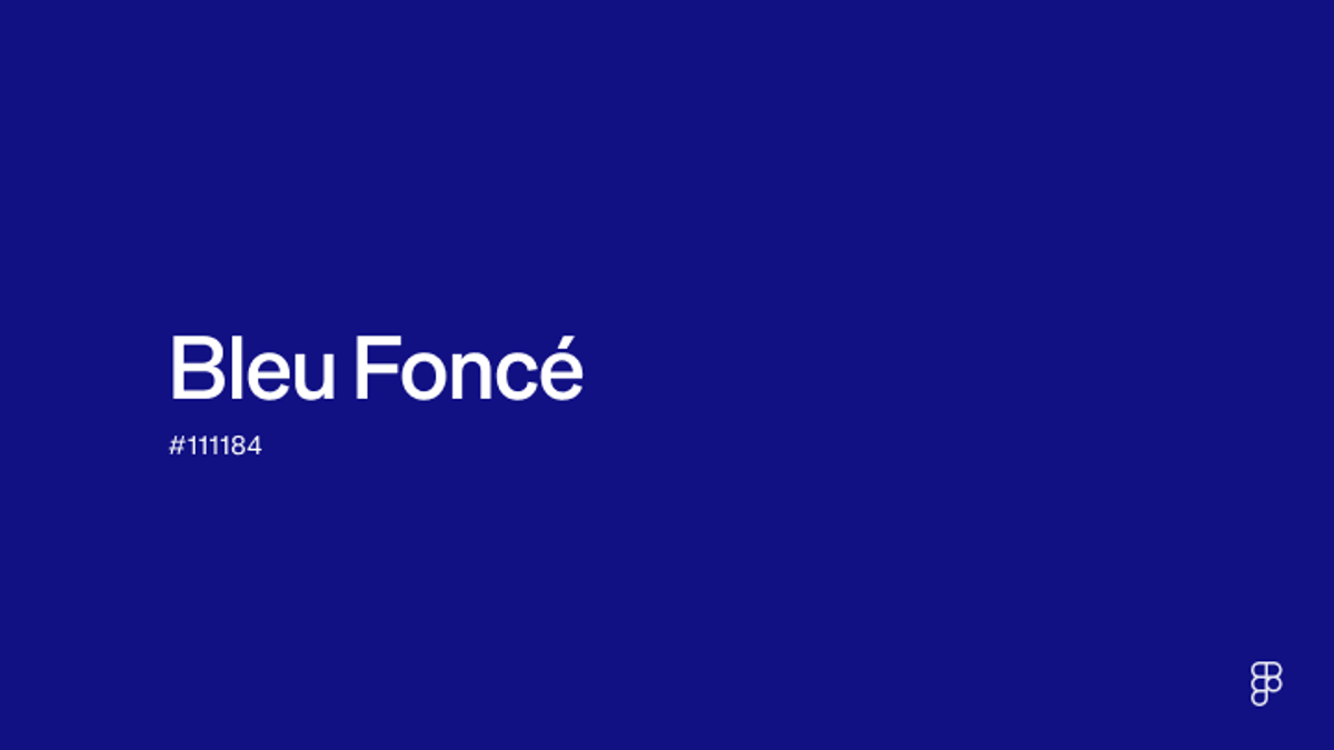 Couleur Bleu Foncé : Code Hex, Palettes & Signification | Figma