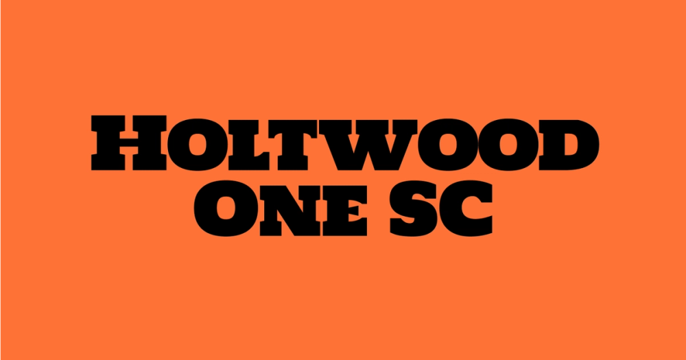 Holtwood One SC as a thumbnail font