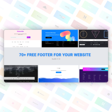 70+ free footer component examples hero image