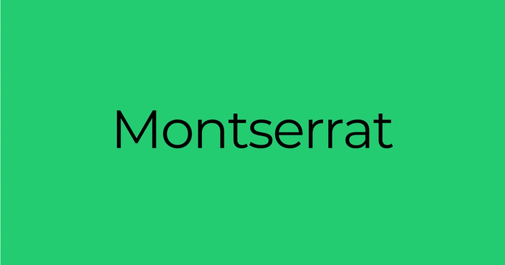 Montserrat as a thumbnail font