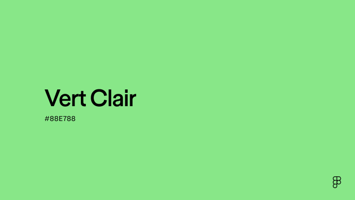 Vert Code Couleur Vert Clair : Code Hex, Palettes & Signification | Figma