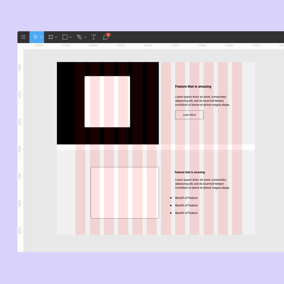 Pre-made wireframe kit