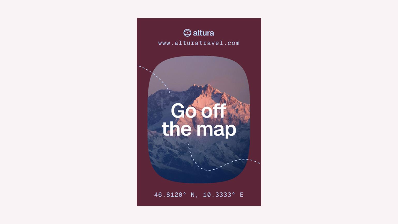 Adventure travel Pinterest ad design