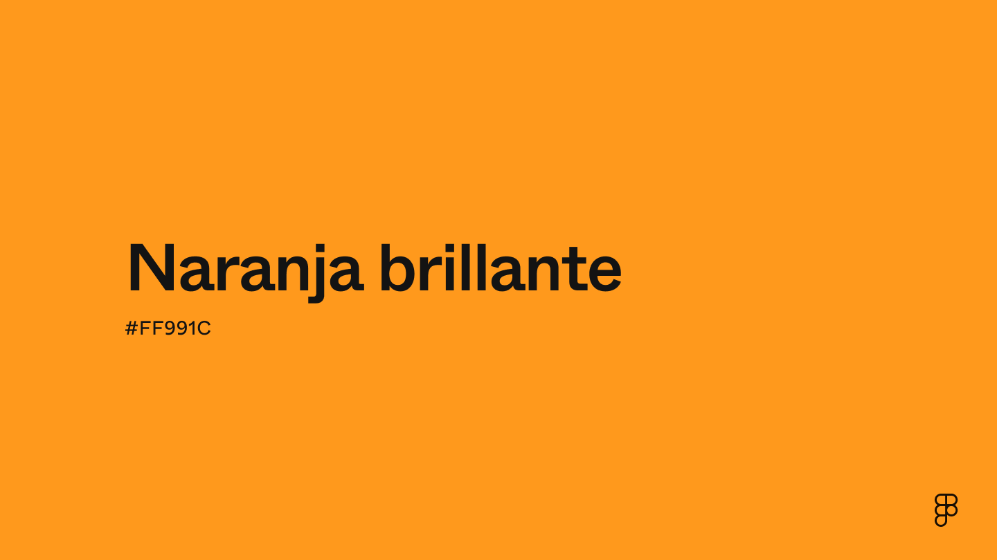 color Naranja brillante