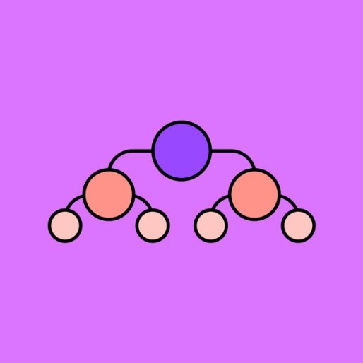 spider diagram example on a violet background