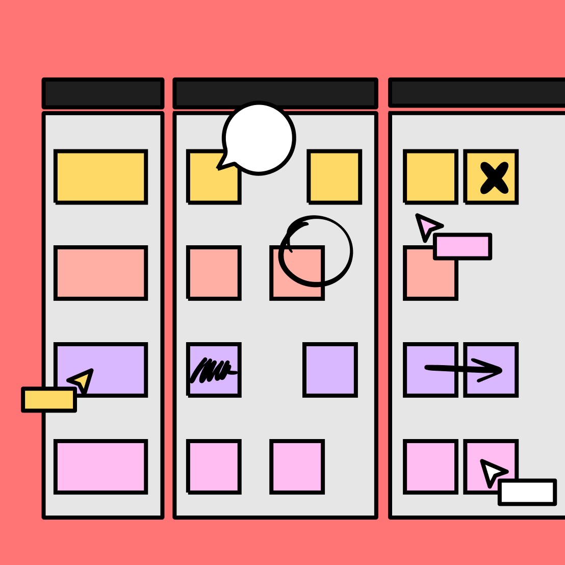 timeline diagram with FigJam's collaborative tools
