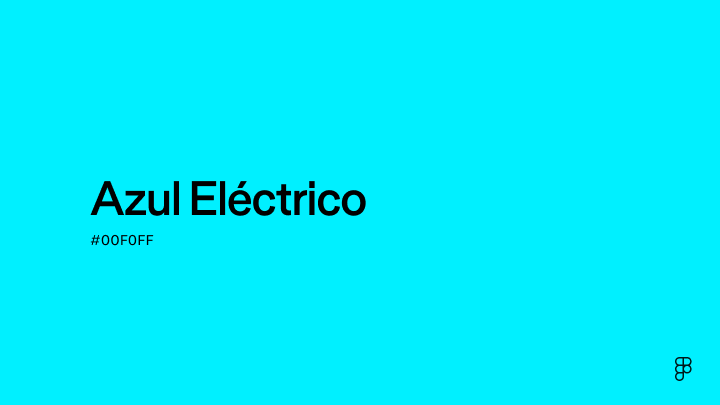 color Azul Eléctrico