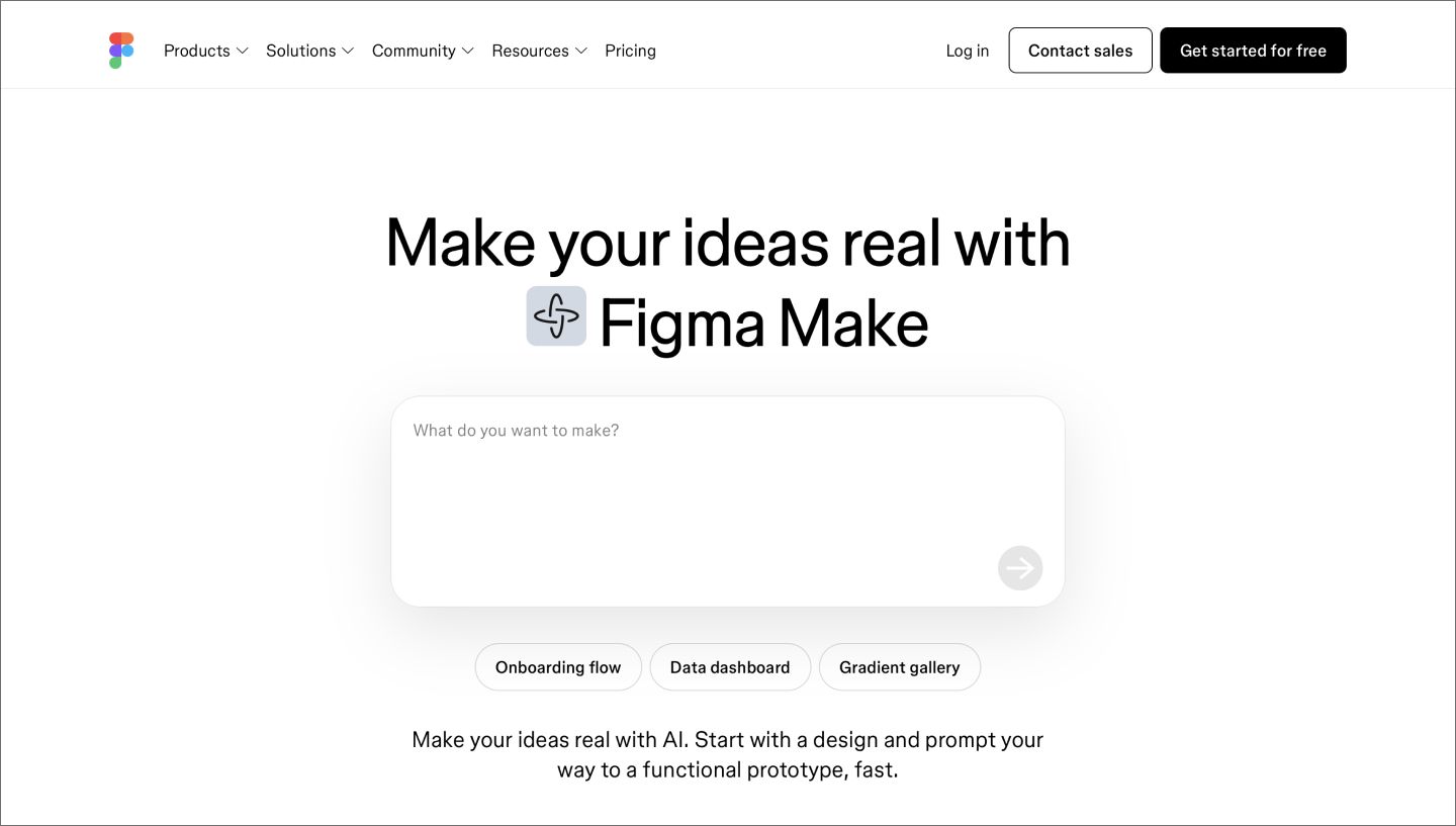Figma Make interface, showing how Claude Skills and Figma Make work together.