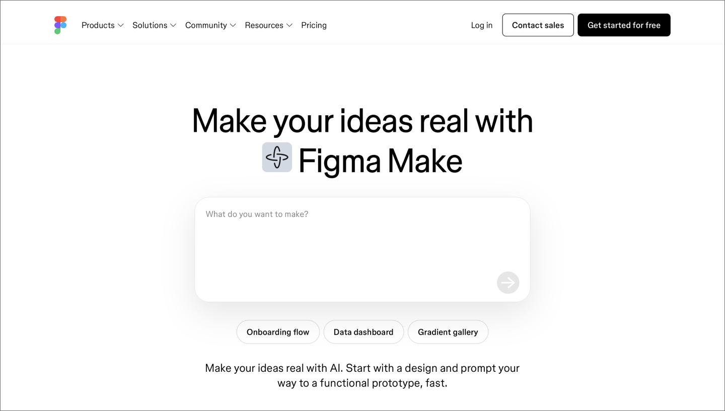 Figma Make interface, showing how Claude Skills and Figma Make work together.