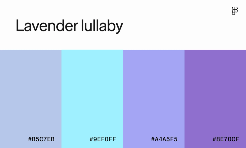 Lavender lullaby color palette