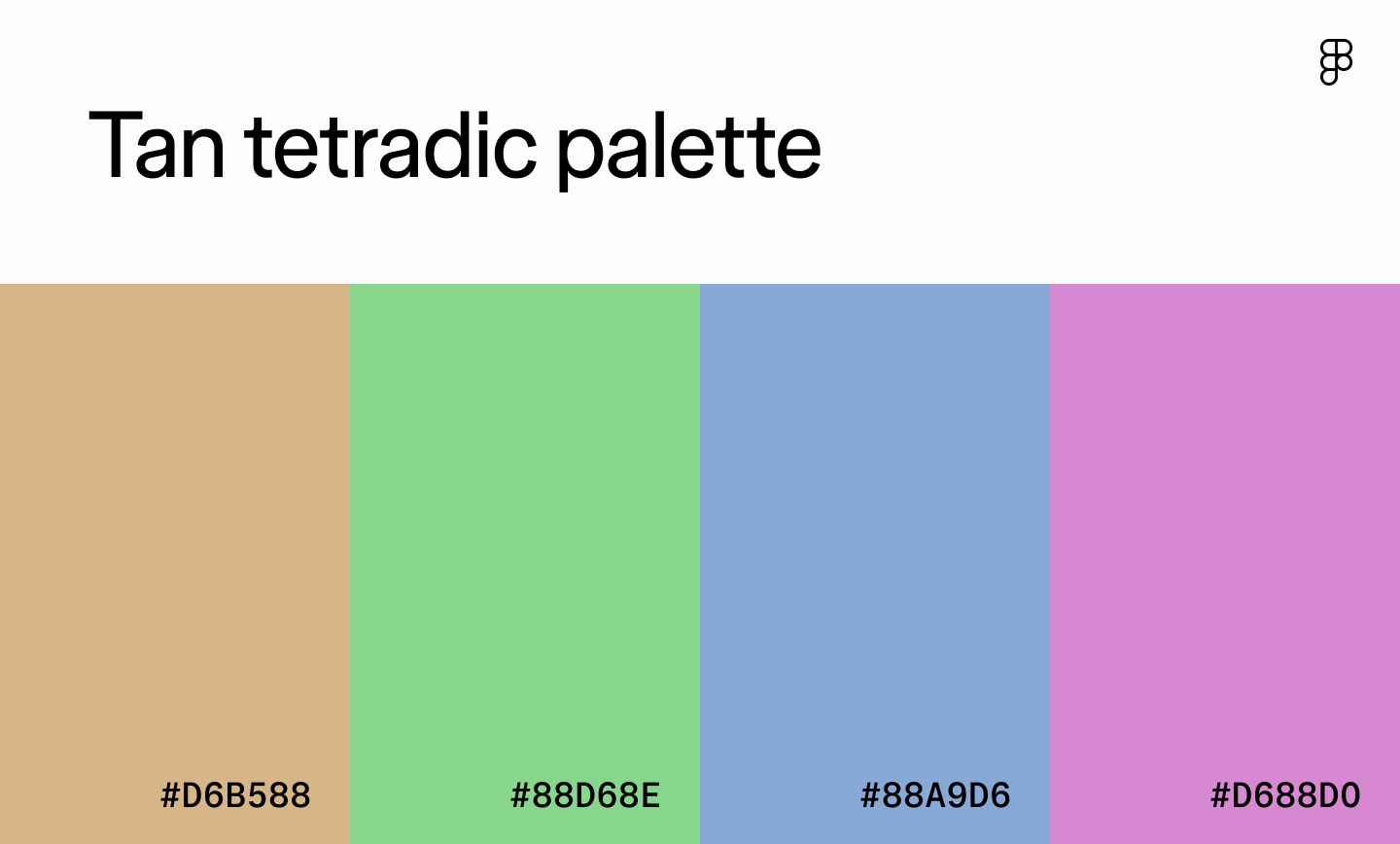 Tan tetradic palette