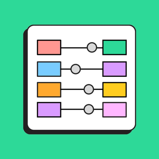 four rows of slider diagrams
