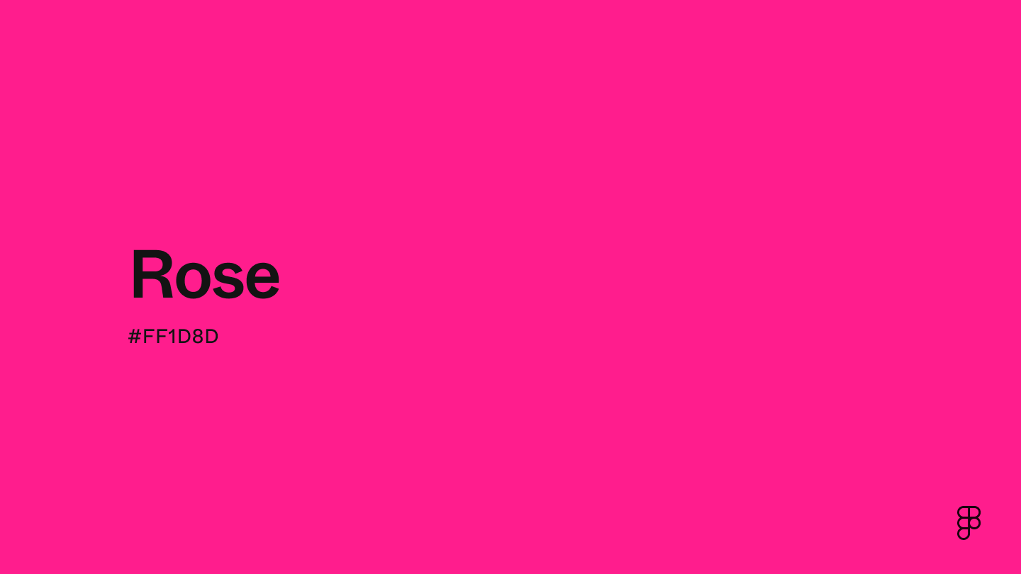 Farbe Rose: Hex-Code, Paletten & Bedeutung | Figma