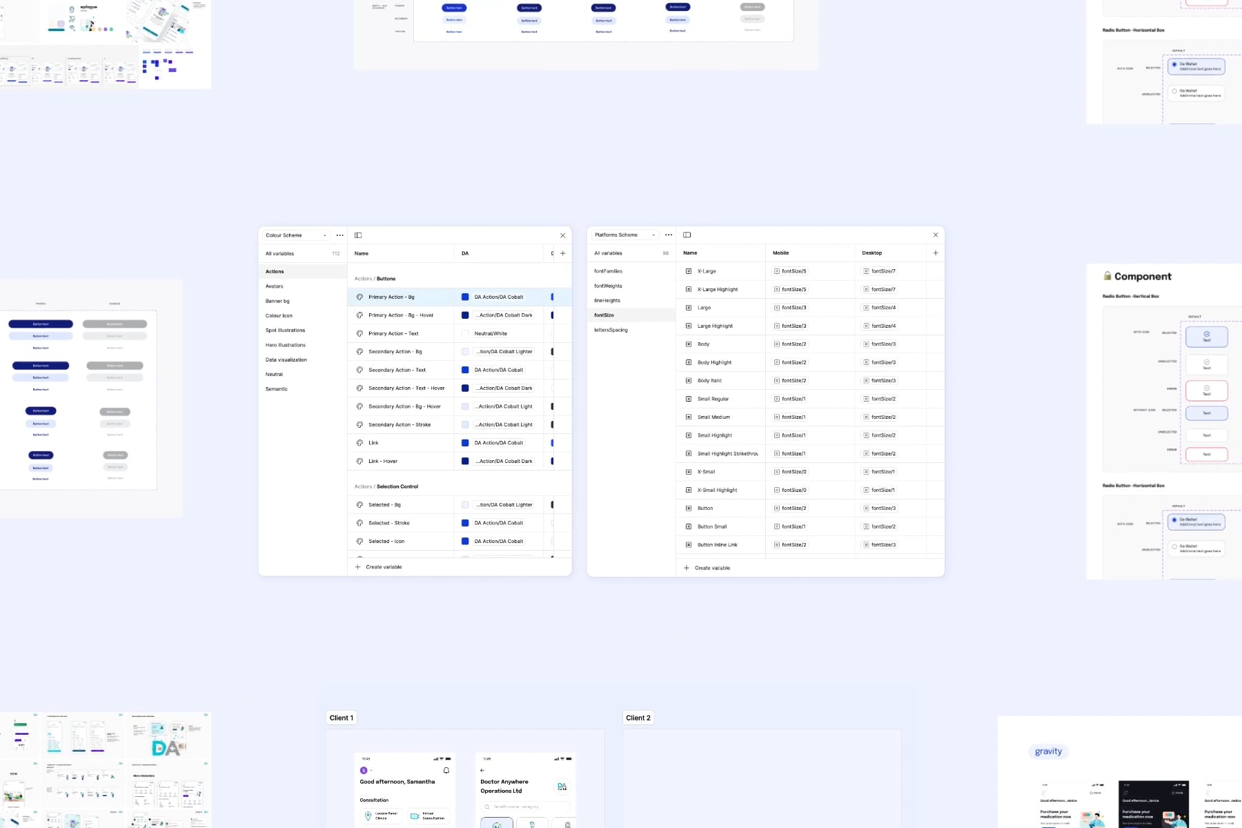 Gravity, Doctor Anywhere’s design system -  A video showcasing