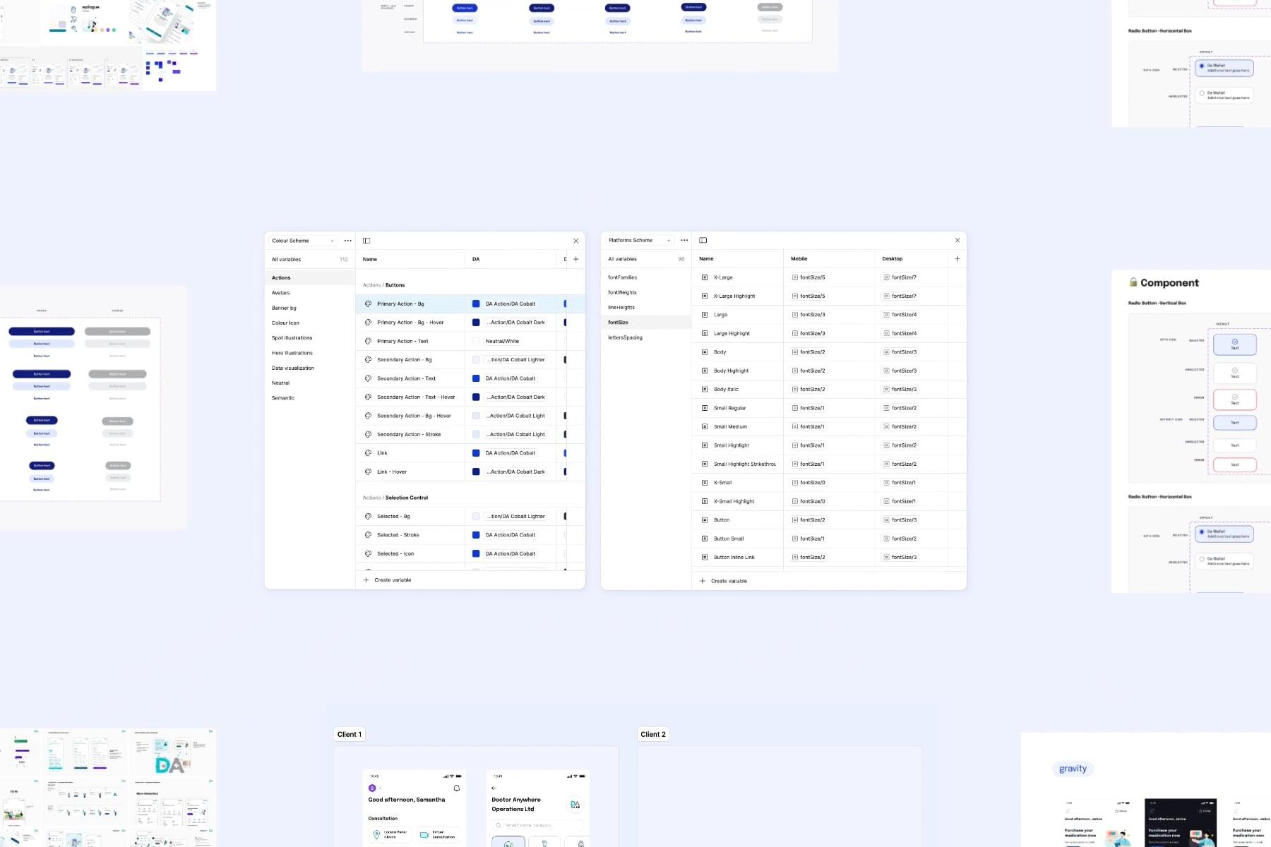 Gravity, Doctor Anywhere’s design system - A video showcasing