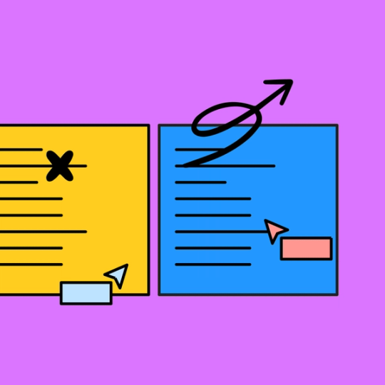 blue piece of paper with doodles and FigJam's collaboration tools