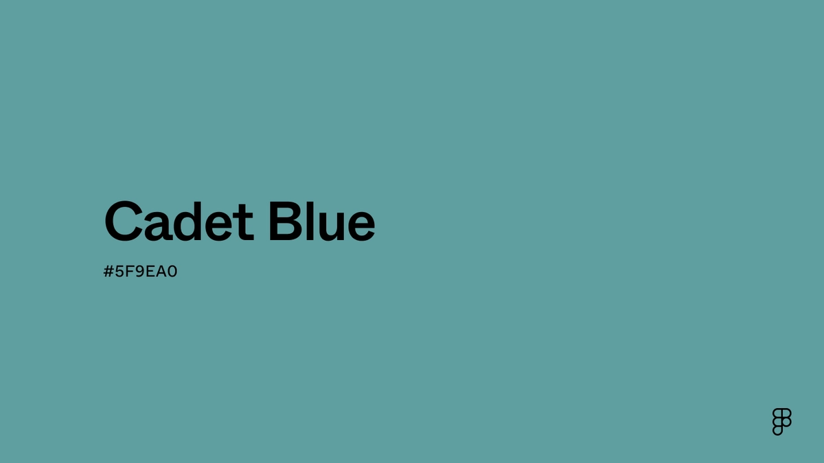 Cadet Blue Color: Hex Code, Palettes & Meaning | Figma