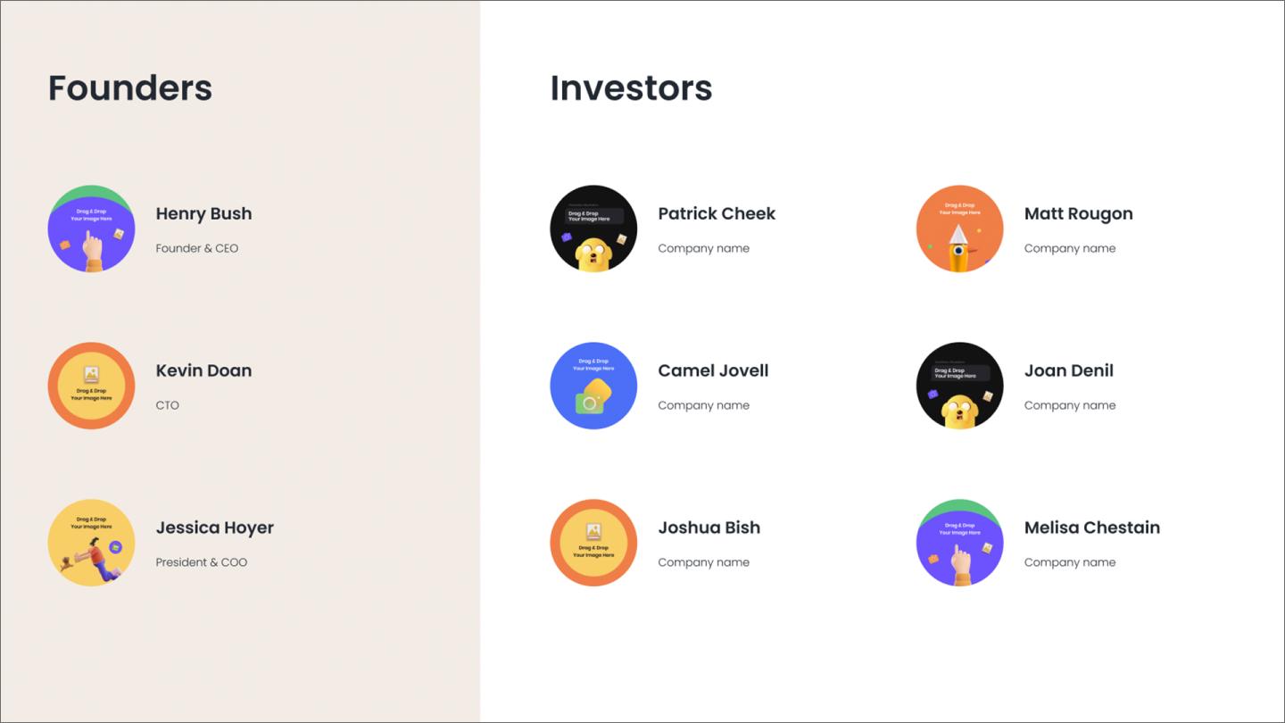Investor pitch deck template