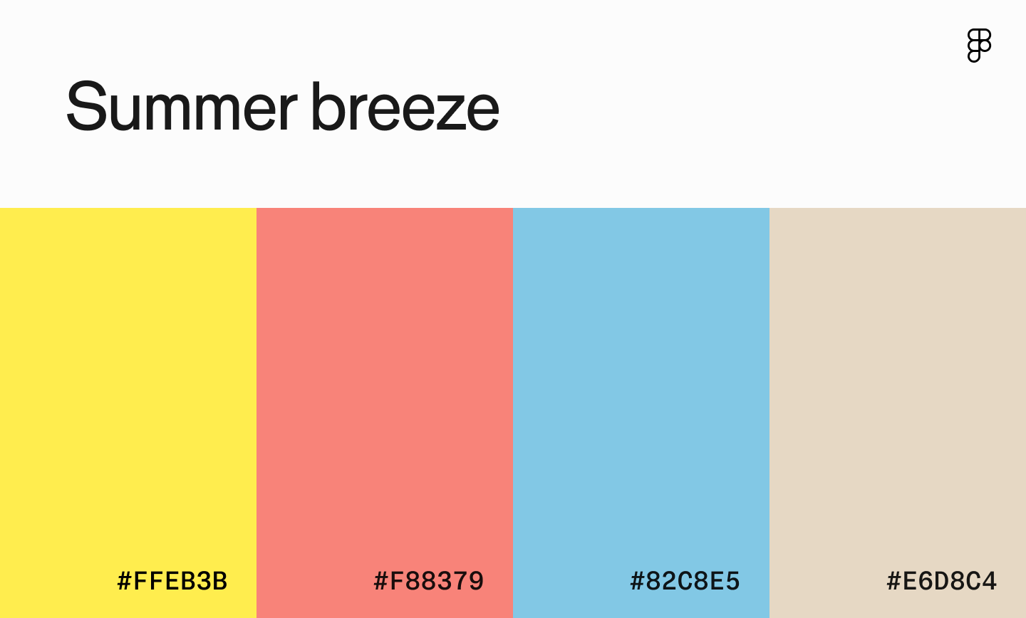Summer breeze color palette