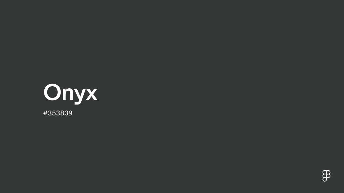 Onyx Color: Hex Code, Palettes & Meaning | Figma