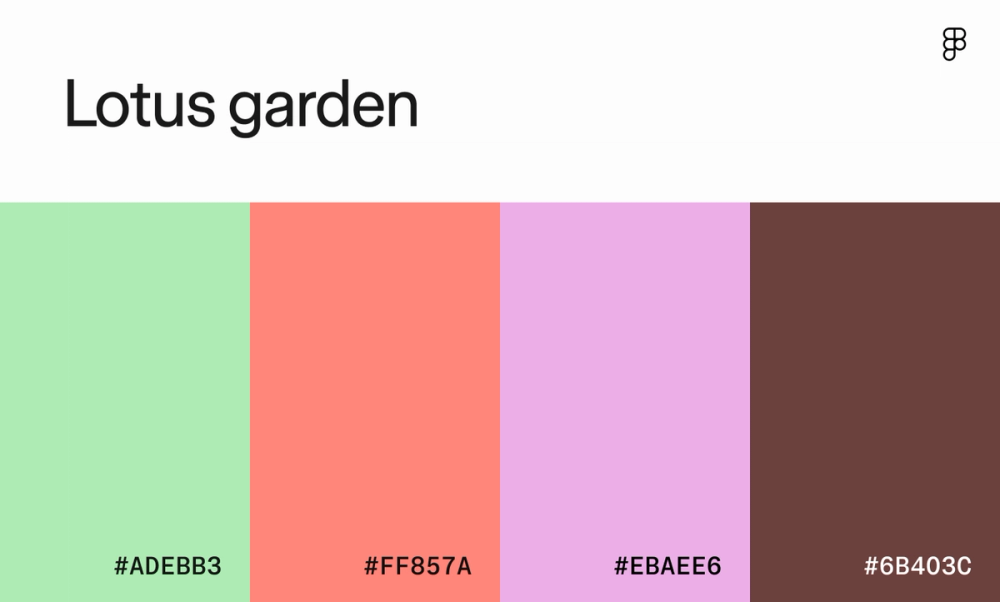 Lotus garden color palette