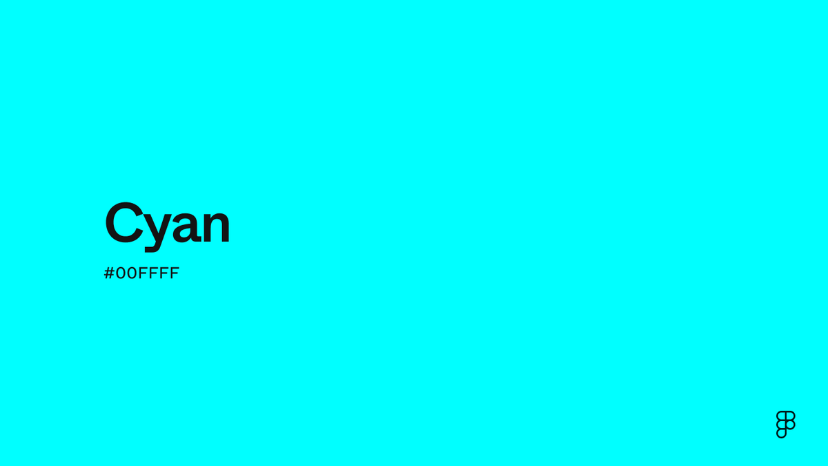 Farbe Cyan: Hex-Code, Paletten & Bedeutung | Figma
