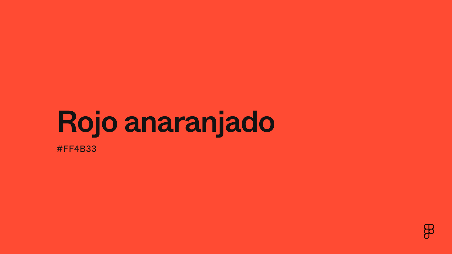 color rojo anaranjado