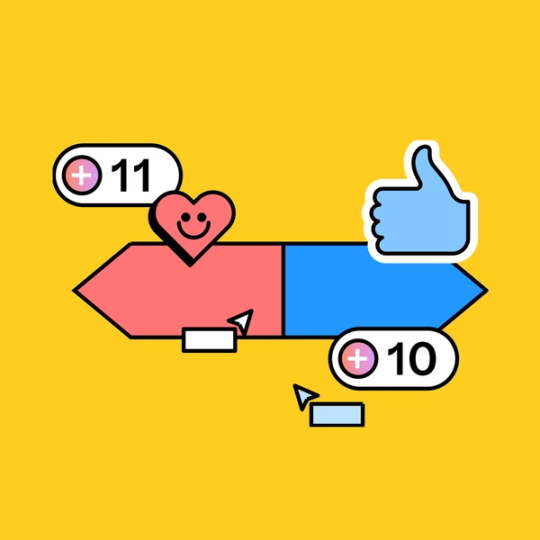 one double sided arrow with FigJam stickers and voting tools