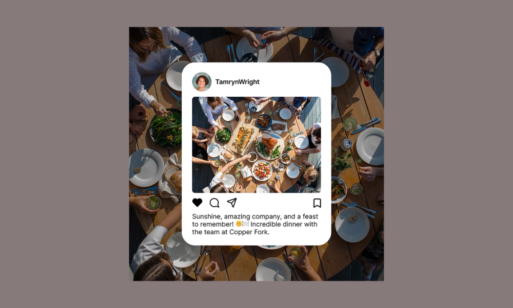 Stylized social media LinkedIn post