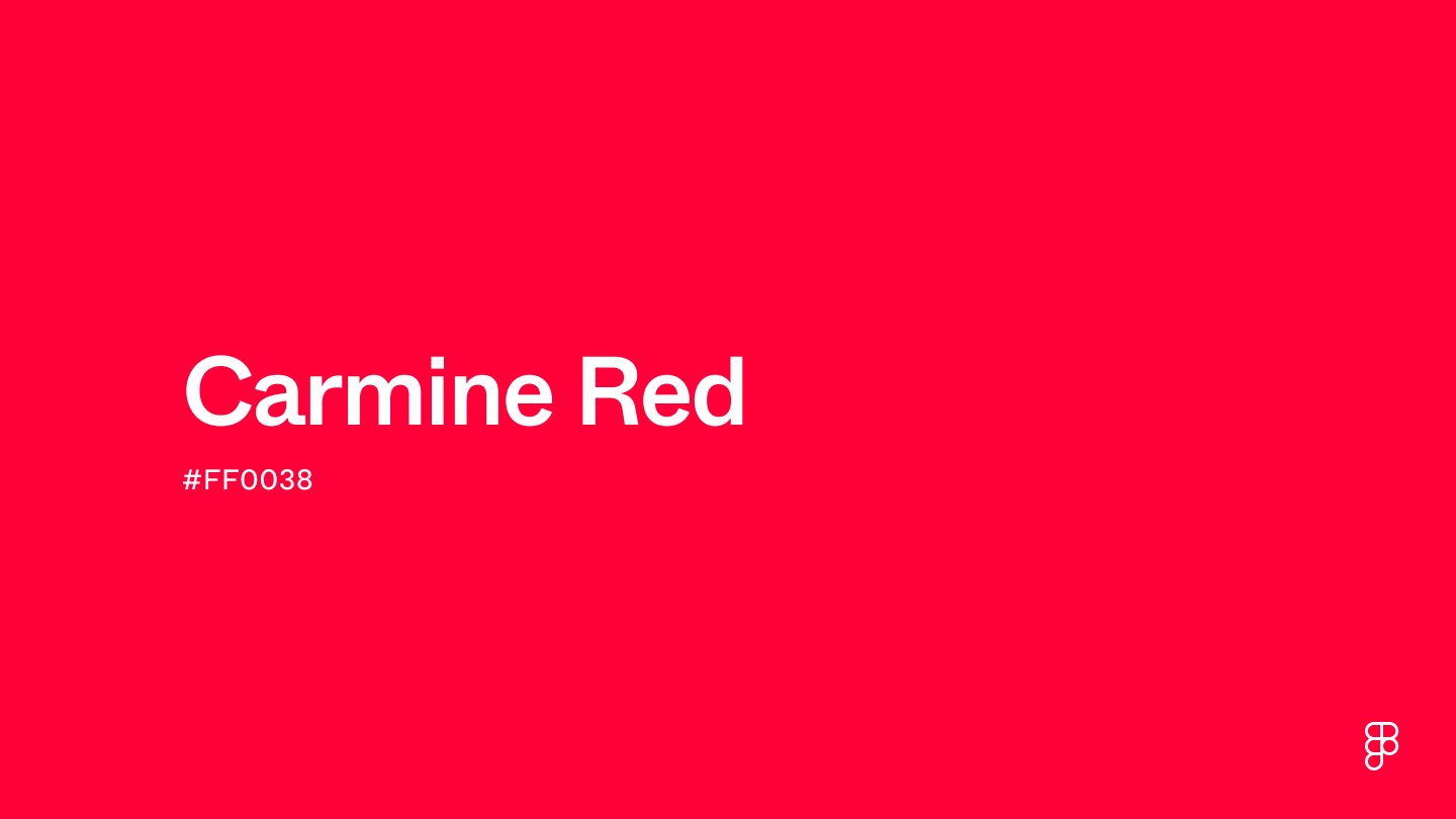 Carmine Red color