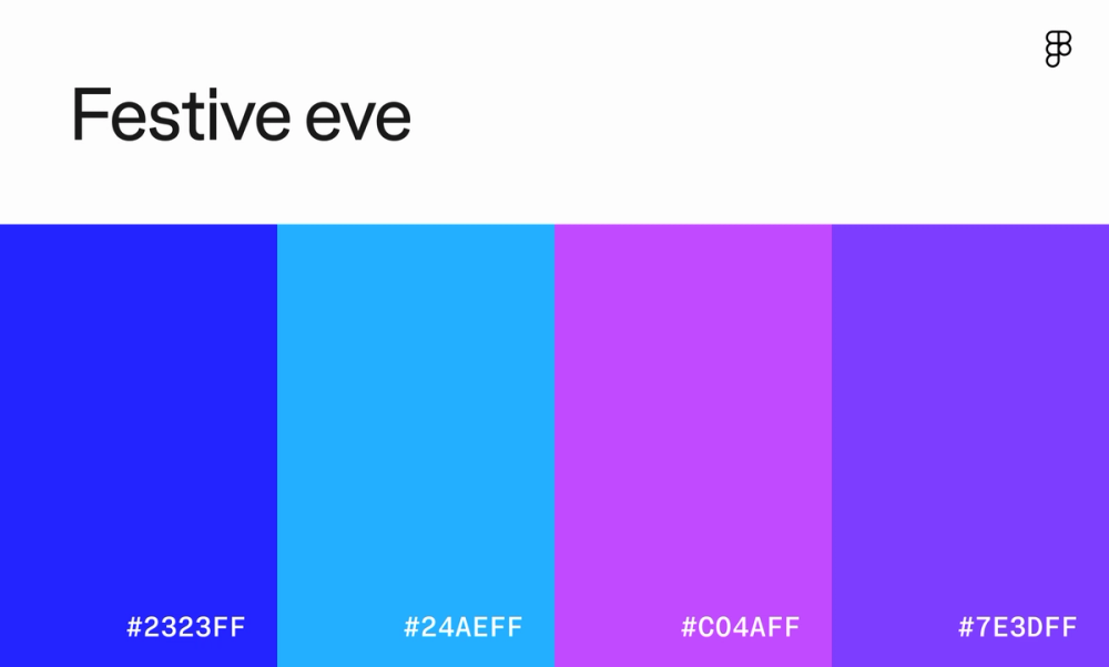 Color scheme with vibrant blues and purples.