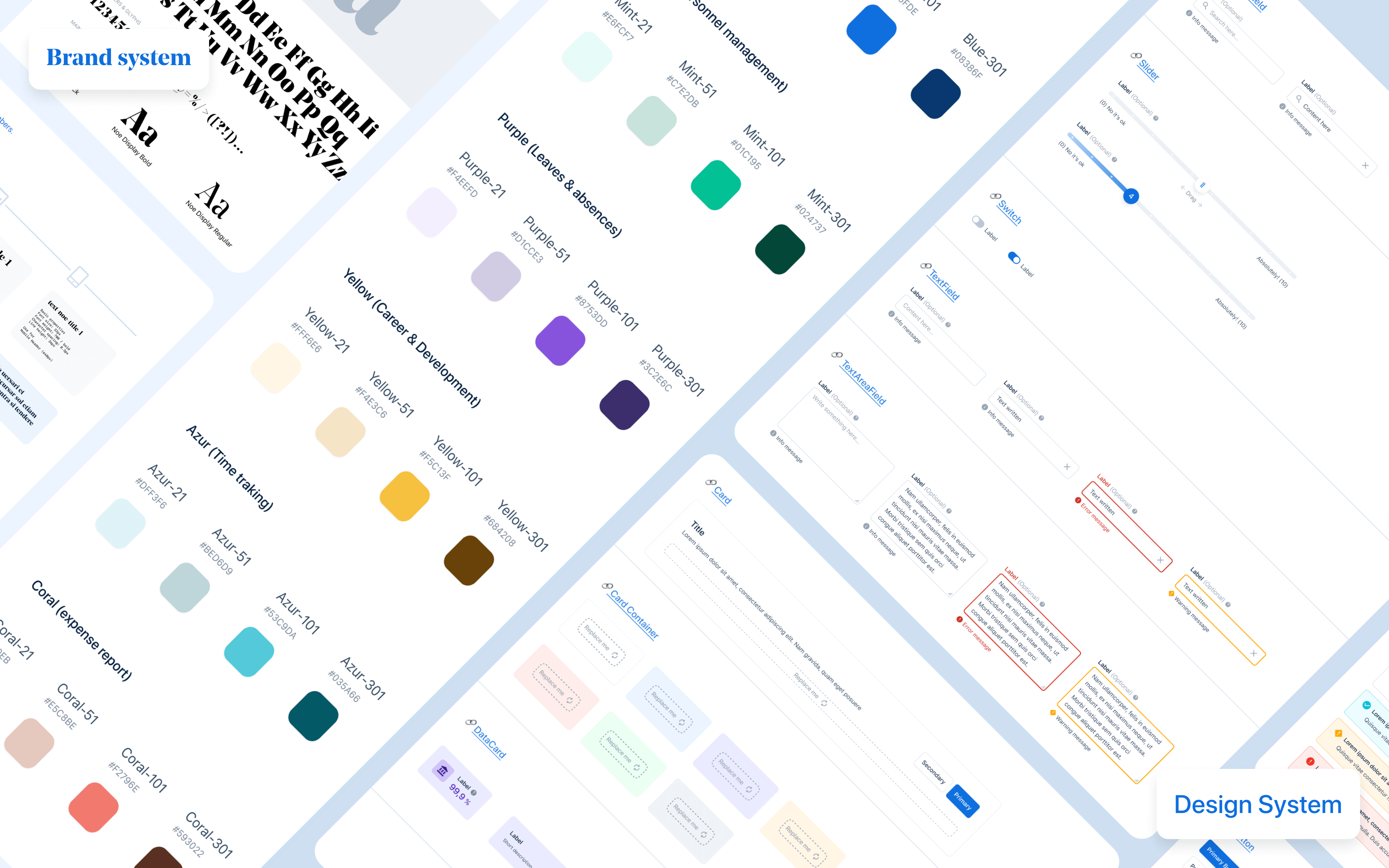 Payfit’s brand system library/design system library
