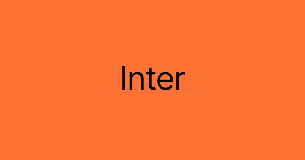Inter as a thumbnail font