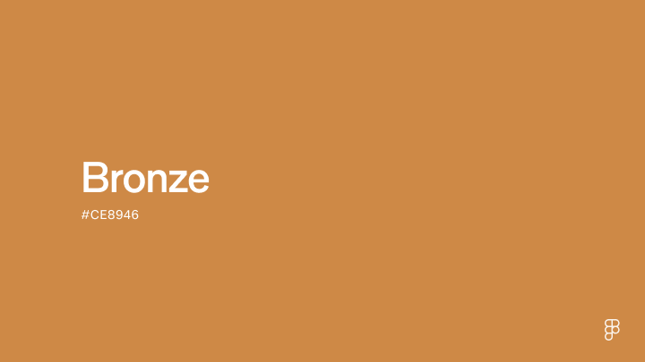 color couleur bronze