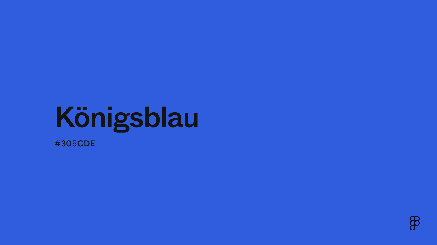 color Königsblau
