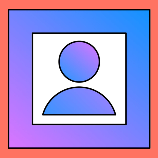 frame with a generic person inside