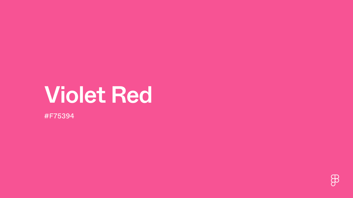 Violet red color