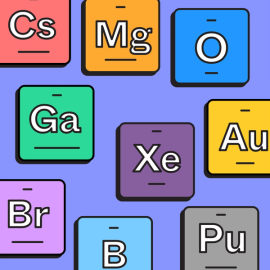 elements on a periodic table