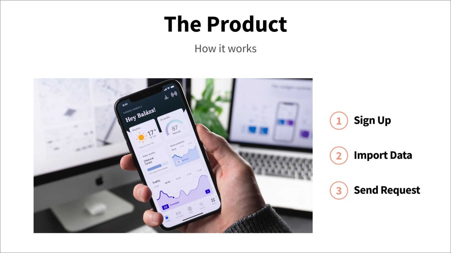 Product pitch deck template
